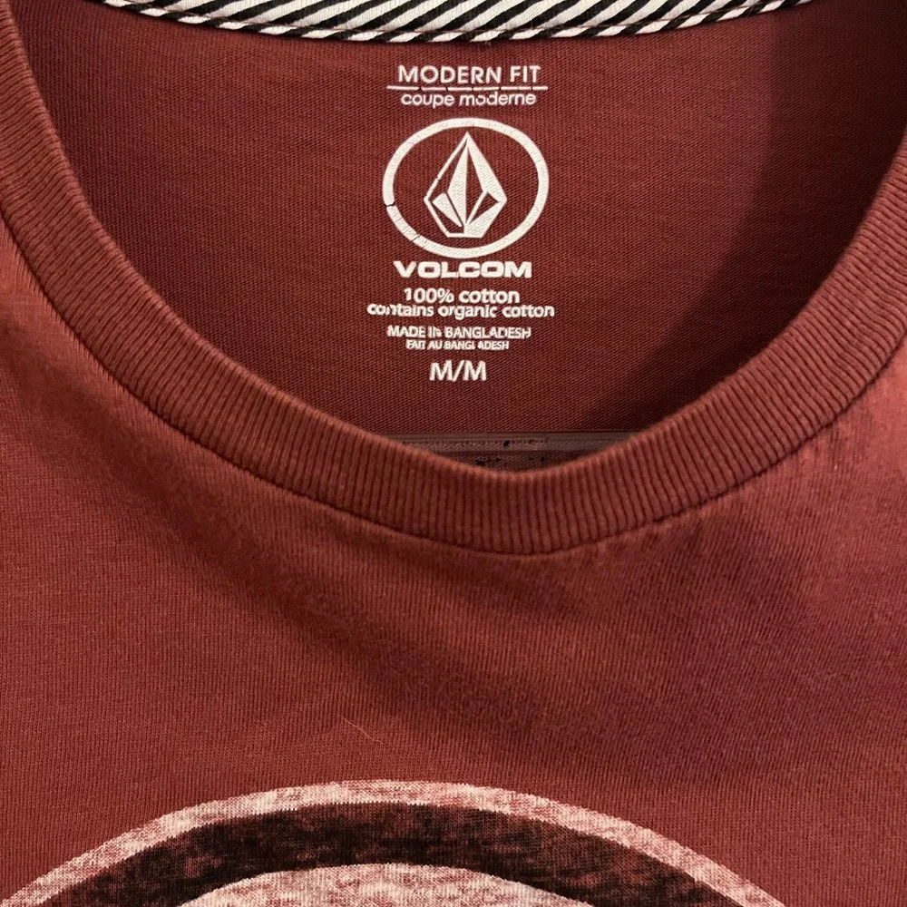 Volcom Diamond Logo Graphic Print Modern Fit Short Sleeve Shirt. M. 100% Cotton. - Picture 3 of 12